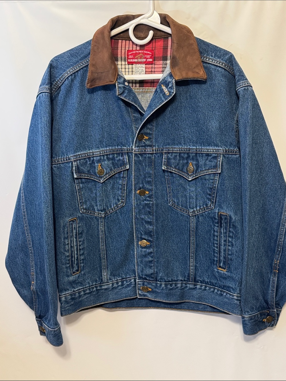 Vintage 90s Marlboro Country Store Denim Jacket - Medium